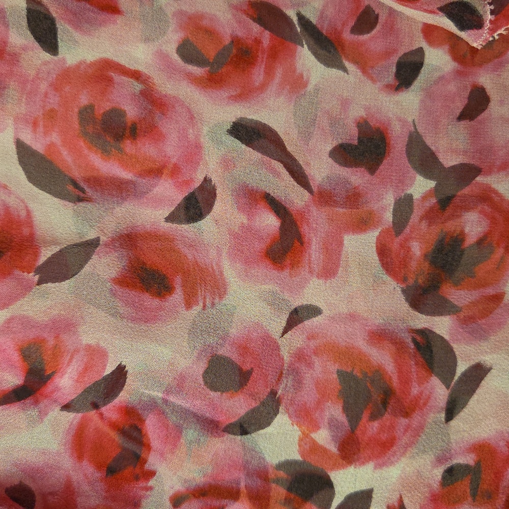 Kate Spade Roses Ruffle Silk Top In Size 2. - Picture 16 of 16